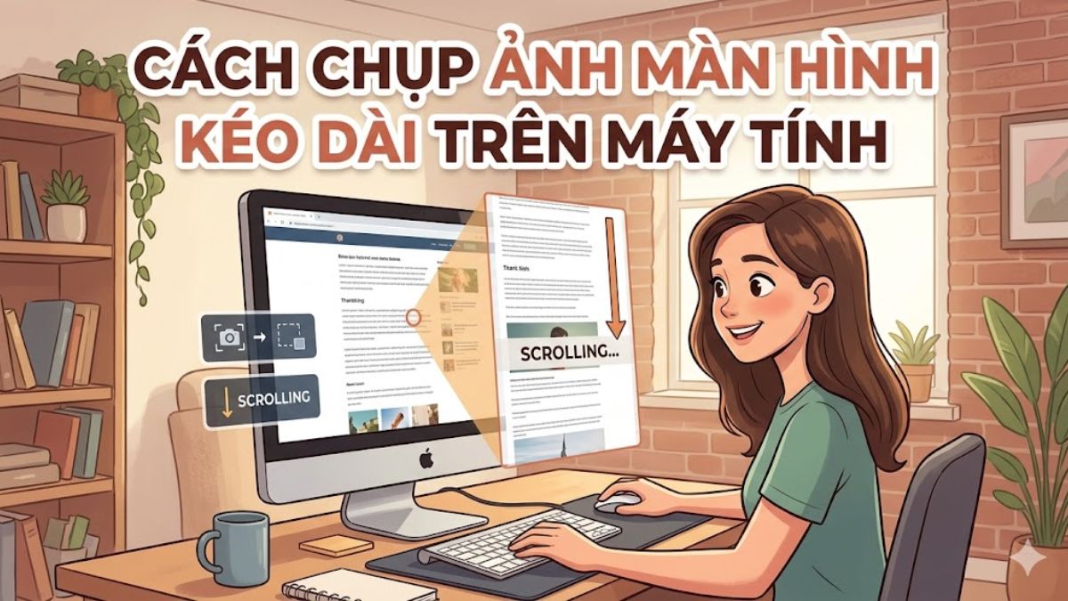 Cách chụp ảnh màn hình kéo dài trên máy tính đơn giản